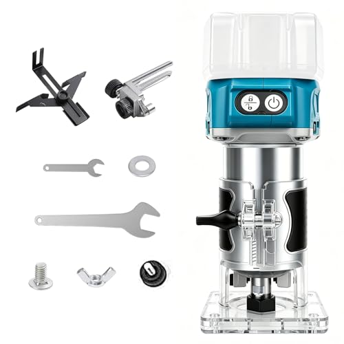 LEZZYRUCK �d���g���}�[ �؍H�p�g���}�[ ���[�^�[�����@ �[�d���y1200W�E5�i���x���߁E6/6.35/8mm�r�b�g�Ή��z�}�L�^�ƌ݊������� �u���V���X ������30000RPM �A���~�V�F�� �����x�[�X LED���C�g�t�� �R�[�h���X �R���p�N�g 