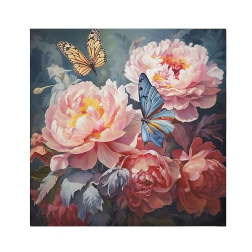 Servilleta de Tela Mariposa Multicolor Pack x6 20x20 pulg miniatura 1