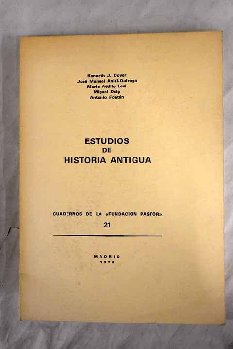 Estudios de historia antigua