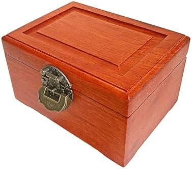 Vintage Wooden Pearl Wood Jewelry Necklace Photo Miscellaneous Lipstick Storage Box(Orange) Vintage Wooden Pearl Wood Jewelry Necklace Photo Miscellaneous Lipstick Storage Box(Orange)