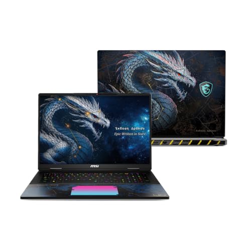Image of EXCaliberPC [2026] MSI Titan 18 HX Dragon Edition Draco Epic A2WJ-1246US (Intel Ultra 9 290HX Plus, 96GB RAM, 18TB SSD, NVIDIA GeForce RTX 5090, 18 inch UHD+ Mini LED, Windows 11 Pro) Gaming Laptop