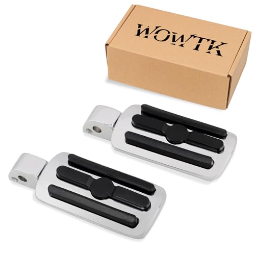 Image of Passenger Footpegs fits for Harley Softail 2018-2024 Deluxe Fat Boy Heritage Sport Glide Softail Slim Street Bob Breakout Low Rider models,Chrome