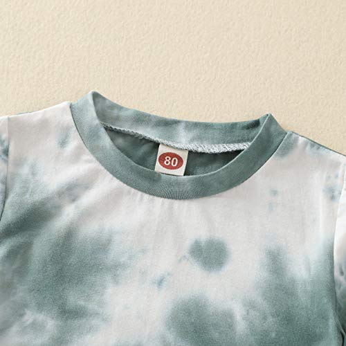 Toddler Baby Boys Outfits Tie Dye T-Shirt and Shorts Suit 2Pcs Summer Clothes Set3