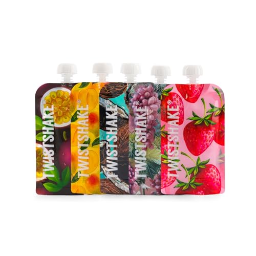 Twistshake 5x Bolsas Reutilizables de Comida para...