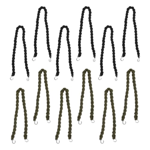 FOYTOKI Bandas Elásticas para Botas 10 Piezas Cuerda Elástica Reutilizable Ganchos de Aleación para Actividades al Aire Libre Senderismo Camping Soporte y Ajuste para Botas y Leggings