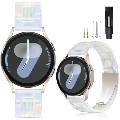 YGTIECS Compatible with Samsung Galaxy Watch 7 FE 6 5 4 40mm 44mm, 5 Pro 45mm, Watch 6 4 Classic 43/47mm 42/46mm, Watch 3 41mm, Active 2 40/44mm, 20mm Soft Resin Replacement Samsung Watch Bands