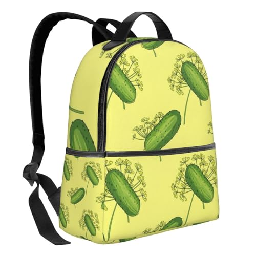 Extra Large Travel Backpack, Lightweight Daypack for Men and Women Dill Pickles Design2