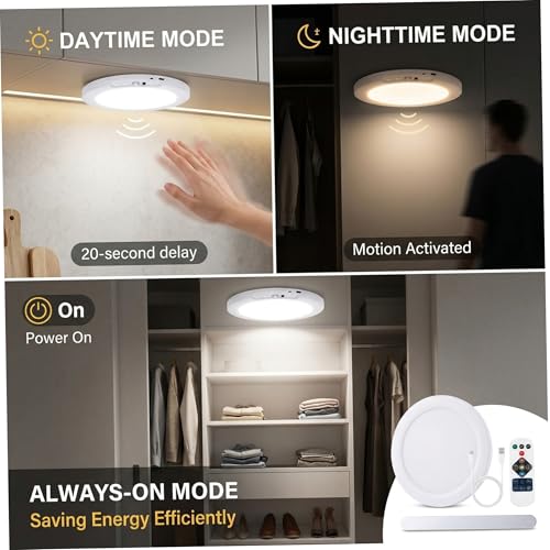 Luces magnéticas con control remoto para iluminar armarios sin cables 6