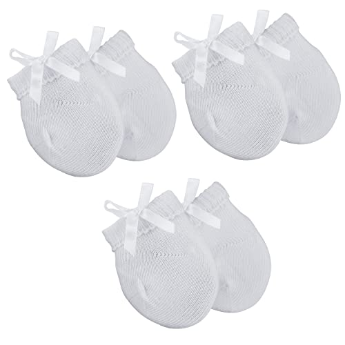 Stay-on Adjustable Preemie Socks – 3 Pairs Cotton Socks with Cuff