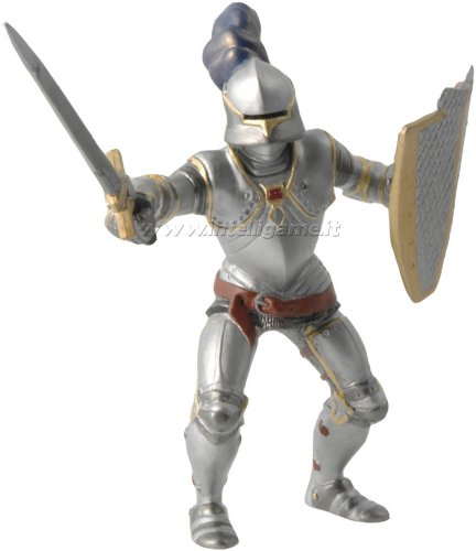 Papo 39245 - Cavaliere in Armatura e Pennacchio