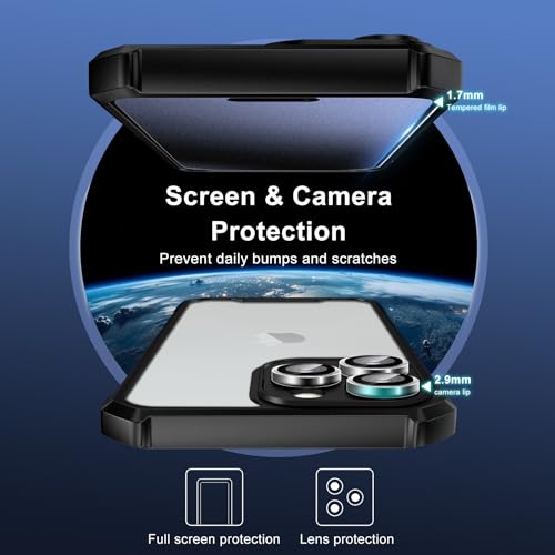 Protection d'écran mate iPhone 16 Pro Max et protège-objectif Lot de 2+2 - 7