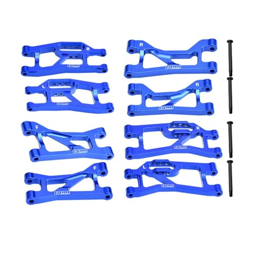 Package includes : Front Upper Suspension Arm-2pcs ; Front Lower Suspension Arm-2pcs ; Rear lower Suspension Arm-2pcs ; Rear Suspension screw pins 34.2mm-2pcs ; 3.0 Lock nut-2pcs ; Rear Upper Suspension Arm-2pcs ; Rear Suspension screw pins 34.2mm-2pcs ; 3.0 Lock nut-2pcs.