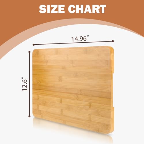 Tabla de cortar rectangular de bambú resistente al calor miniatura 7