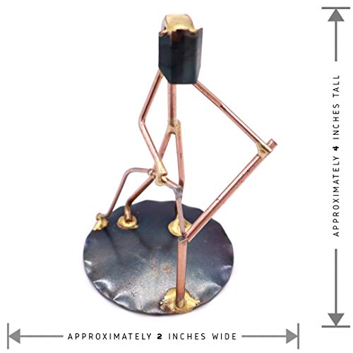 Welder Collectible Handmade Metal Art Figurine, Desk Accessories, Trophy, Boss Gift, Office Décor, Construction Worker