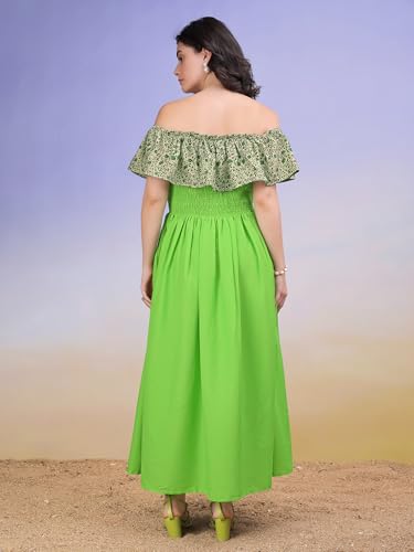 Image of PURVAJA Women's Cotton Dress(Floe-231-235)