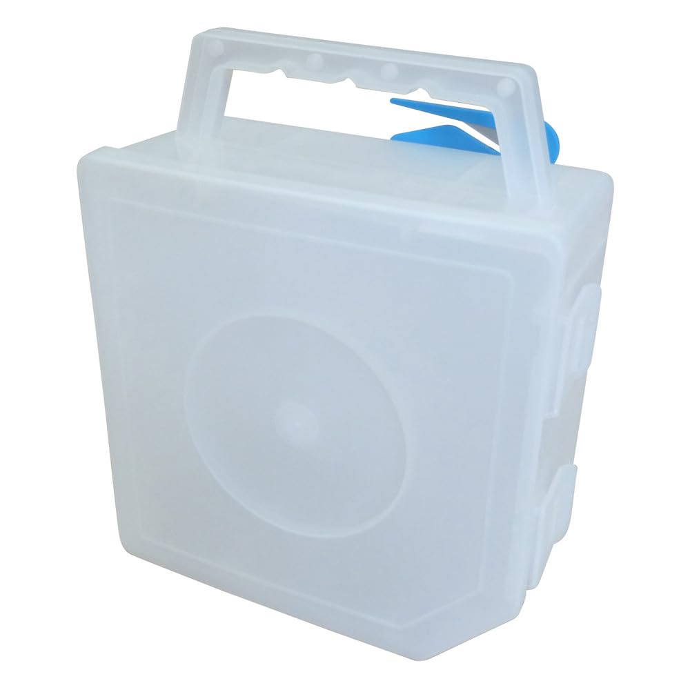 Dönges Abrollbox Easy Tape, 240 x 200 x 100 mm, mit Abschneidevorrichtung für ein bequemes Ablängen, verbleibende Menge ist immer sichtbar, bequemer Tragegriff, schneller Bandwechsel ohne Werkzeug