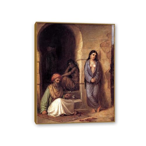 Tableau sur toile Waterhouse l'Esclave pour une deco salon romantique