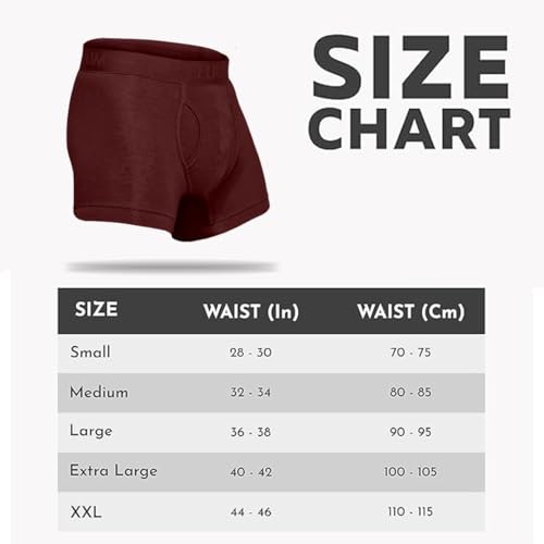 Image of HEELIUM Bamboo Trunks for Men with Keyhole Fly | 3X Softer Than Cotton for All-Day Freshness | Soft & Durable Waistband | Easy Access Underwear for Ultimate Comfort