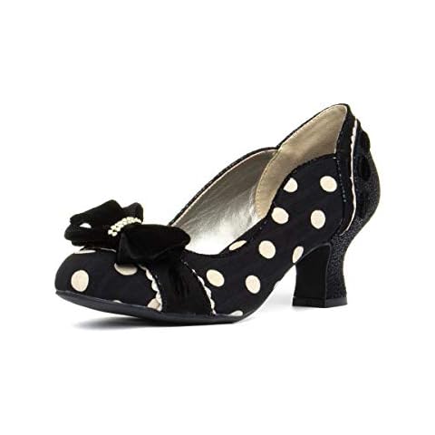 Ruby Shoo Rhea Black Sequin Court Shoes Cover