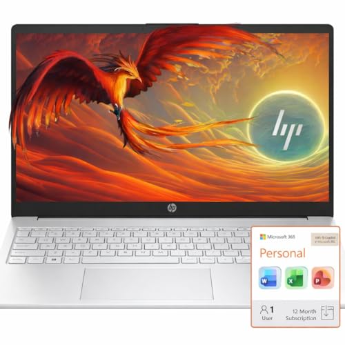 HP Business Laptop with Microsoft Office 365, 1TB OneDrive and 128GB SSD, 8GB RAM, 4-Core Intel 13th...