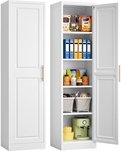 SISESOL 71' Tall Narrow Storage Cabinet with 1 Door and...