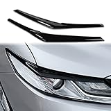 CKE for 8th Gen Camry Compatible with Toyota Camry 2024 2023 2022 2021 2020 2019 2018 Accessories (Not fit 2025+) Aggressive Look Car Exterior Headlight Eyebrow Eyelid Cover Trim -Glossy Black