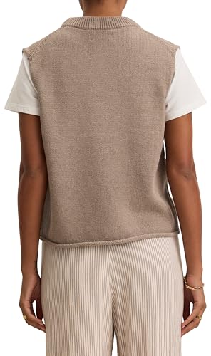 Velvet by Graham & Spencer Women's Paola Cotton Cashmere Sweater Vest by Cleo Wade3