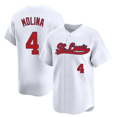 NZUONODAI Yadier Molina Jersey St.Louis White Women Baseball Stitched