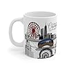 The Yellow Baksa Chicago Souvenir Mug | 11oz Ceramic Coffee Cup | Windy City Chi-Town Skyline Design | Travel Keepsake Gift #3