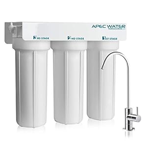 WFS-1000 3 Stage Under-Sink Water Filter System , White