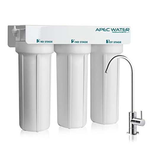 APEC Water Systems WFS-1000 Super Capacity Premium Quality 3 Stage Under-Sink Water Filter System