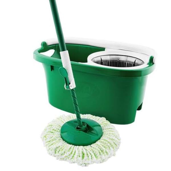 Libman 129804 14 in. Tornado Spin Mop Green & White
