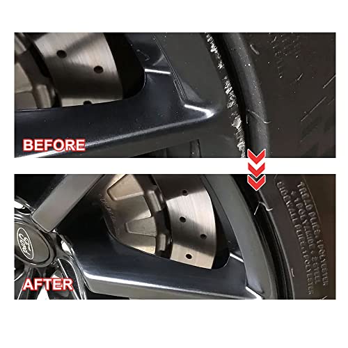 Smaphy Black Rim Touch Up Paint, Wheel Scratch Repair Touch Up Paint Pen, Black Car Rim Paint For Wheel Repair, Universal Color Satin Matte Black For Rims  thumb #5