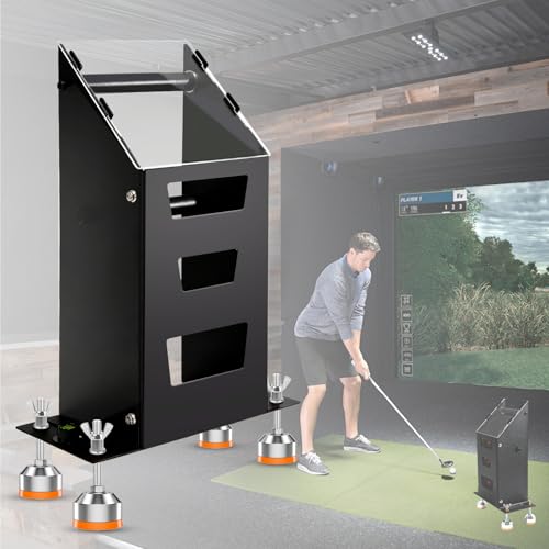 Morzhunis Portable Metal Protective Case For Bushnell Launch Pro Golf Launch Monitor Simulator, Visual Golf Launch Monitor Shield For Foresight Gc3, Suitable For Indoor And Outdoor Use