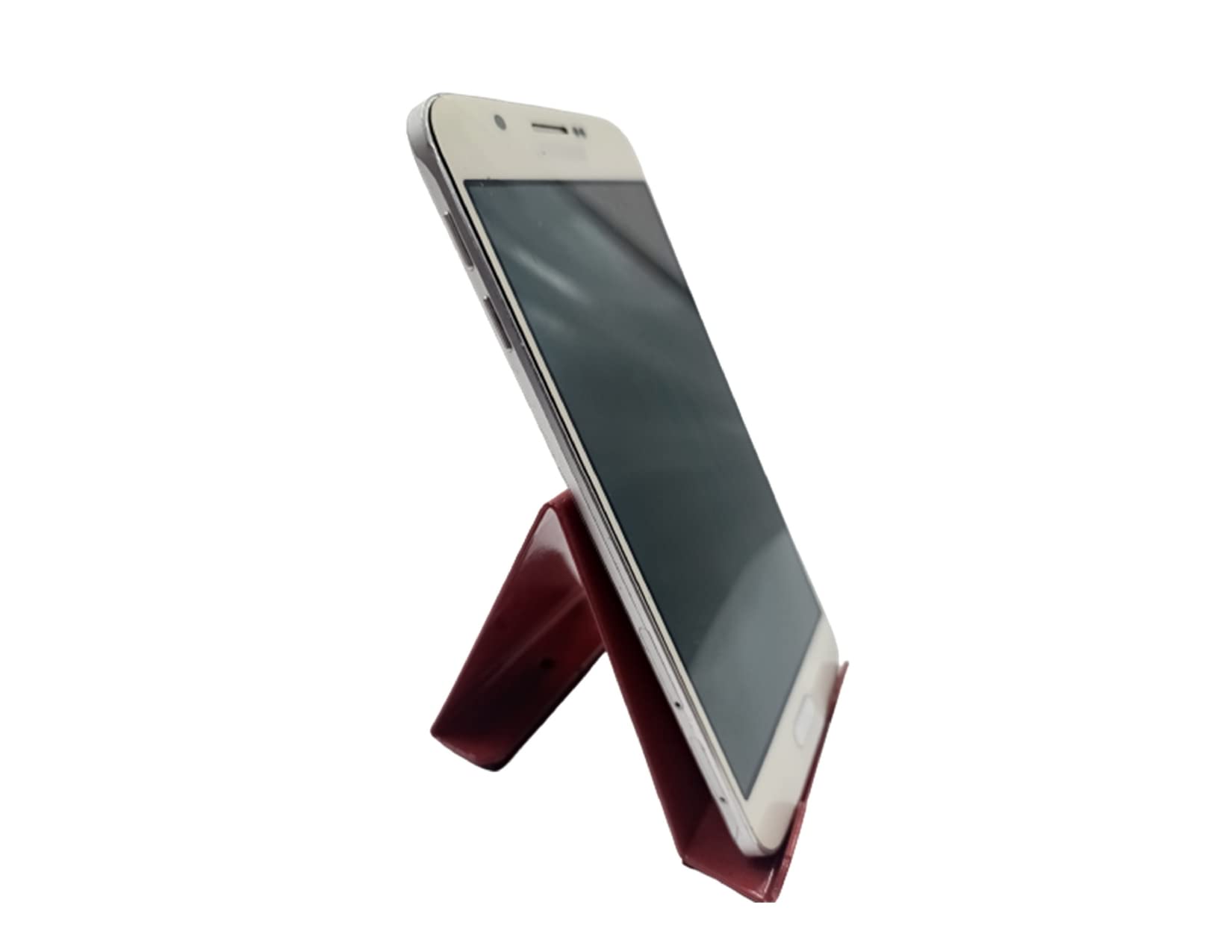 Mobile Holding Tabletop Stand, Fixed View (Red) with Antiskid, Metal Body, Unbreakable Design, Best Option for Return Gift on Birthday | Best for Home, Living Room, Kitchen, Bedroom| 8x8cm.-image-9
