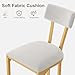 GarveeHome Bar Stools Set of 2, Counter Height Bar Stools, Curved Back with Metal Frame Island Chairs with Upholstered Modern Tall Barstools Counter Stools for Kitchen Dining Room (Gold)