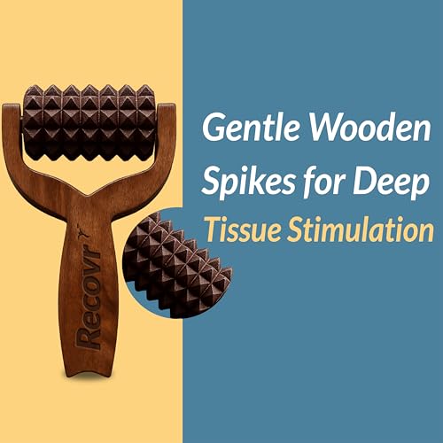Image of Recovr Balayantra for Hair Growth | Manual Head Massager Balyantra & T-Roller for Hair Growth, Stress Relief & Relaxation | Portable Bal Yantra Wooden Hair Scalp Roller or Stimulator for Improved Circulation & Everyday Head Massage