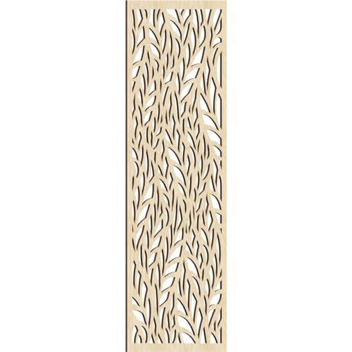 Image of Ortonville Decorative Pierced Fretwork Wood Wall Panels, 21 3 /8 inchW x 54 3 /8 inchH x 1 /4 inchT, Birch