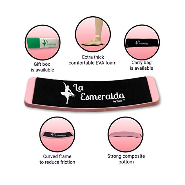 La-Esmeralda-Ballet-Turning-Board-for-Dancers-Figure-Skating-Ballet-Dance-Turning-Pirouette-Board-Training-Equipment-for-Dancer-Ice-Skaters La Esmeralda Ballet Turning Board for Dancers-Figure Skating Ballet Dance Turning Pirouette Board, Training Equipment for Dancer, Ice Skaters.