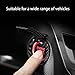 Engine Start/Stop Button Cover, Carbon Fiber Zinc Alloy Car Power Control Trim, Push to Start Button Key Ignition Protective Cover, Universal for Civic CRV XRV Challenger Charger CHR (Carbon Fiber)