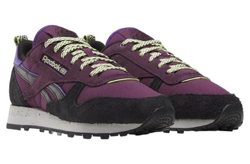 Reebok Women's Classic Leather Sneaker, Midnight Plum/Black/Grey 1, Size 82