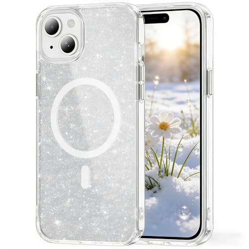Coque magnétique pour iPhone 14 de 6,1" transparente antichoc