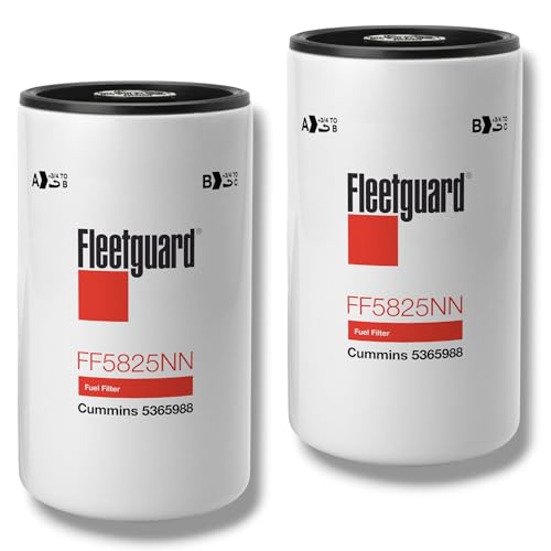 Fleetguard FF5825NN Fuel Filter Pack of 2 Heavy Duty Diesel Engine