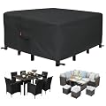 SheeChung Outdoor Furniture Cover Square 74"Lx74"Wx28"H,Waterproof Patio Fabric Furniture Covers,Outdoor Table and Chairs Cover,Patio Covers for Outdoor Furniture Waterproof