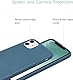 Nupcknn Liquid Silikon Handykette Hülle für iPhone 12/iPhone 12 Pro Hülle Necklace(abnehmbar) Hülle mit Kordel zum Umhängen Handy Schutzhülle mit Band(Ziegelblau,6.1)