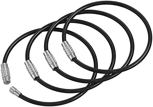 Silipac Black Wire Key Ring