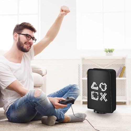 Image of OIVO INDIA Dust Protective Cover for PS5 Console Accessories Case , Anti Scratch Waterproof Sleeve Compatible with Sony PlayStation 5 Digital & Disc Edition only (Not for PS5 Slim Version)