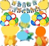 Kit de Decoración para Fiesta de Cumpleaños,Incluye Globos de Aluminio 3D,Pancarta de Feliz Cumpleaños,Temática Adornos de Fiesta (B)