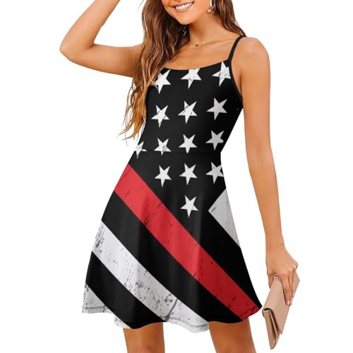 NiYoung Women's Summer Dresses 2024 Beach Casual Sleeveless Sling Beach Swing Dresses2