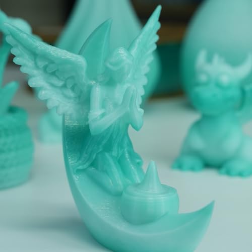 Image of GratKit Gradient PETG Filament, Color Change 3D Printer Filament 1.75mm, 1kg, Multicolor PETG Translucent Gradient Lake Green White